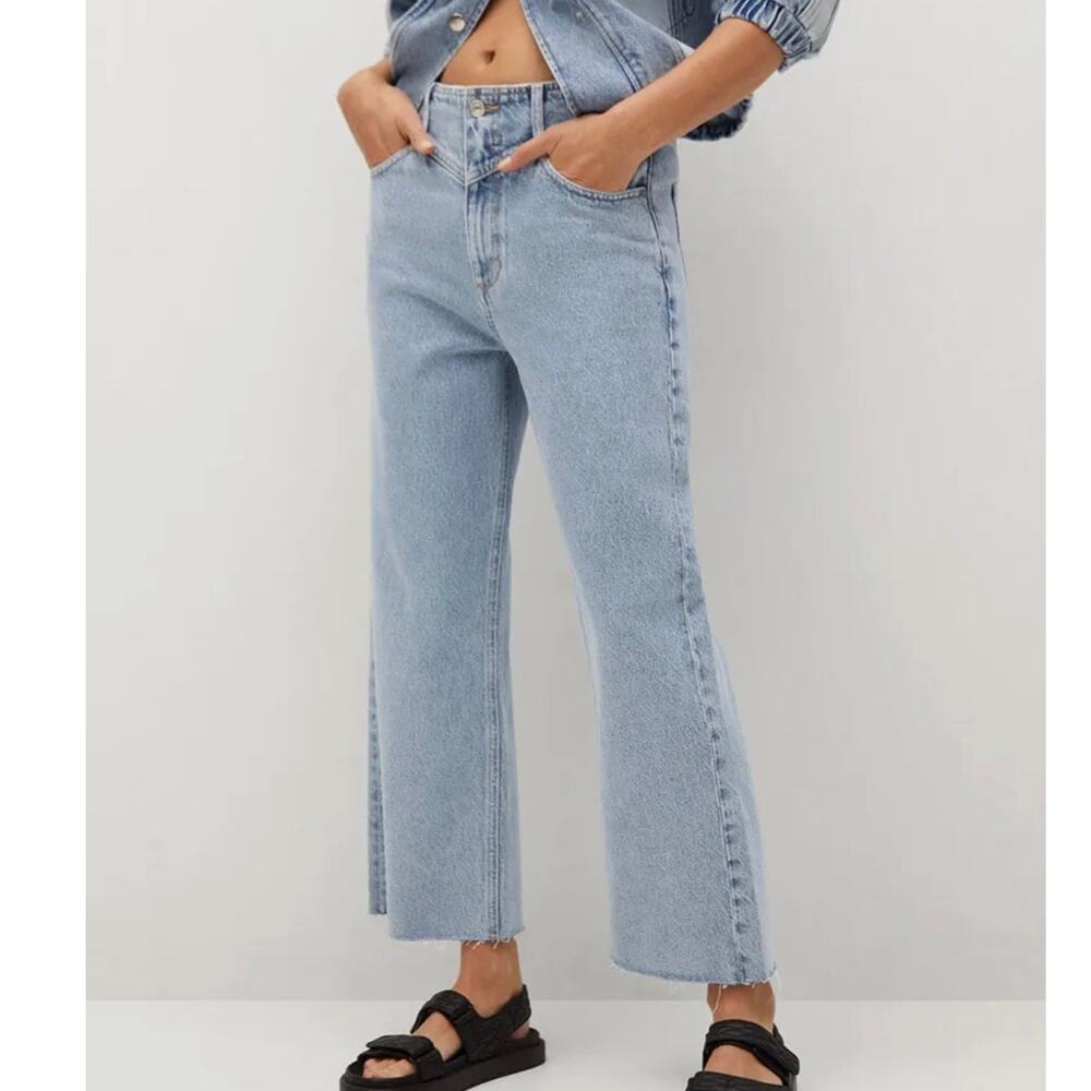 Mango Julieta High-Waisted Straight Jeans